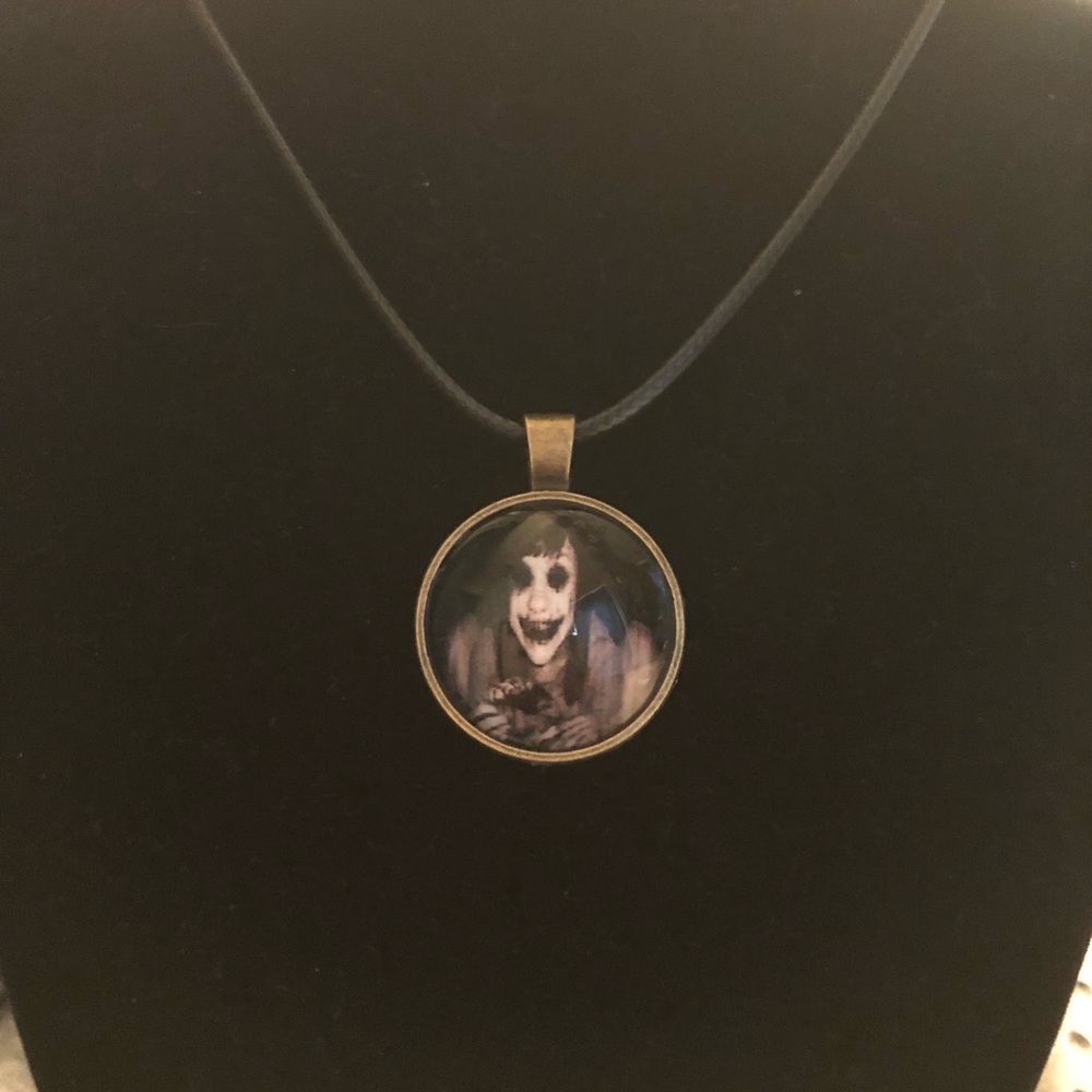 Gothic Demon inspired 18” adjustable pendant